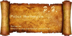 Pulcz Hortenzia névjegykártya